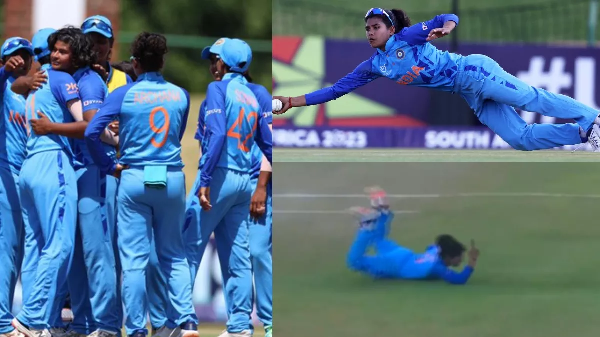 Archana Devi One Handed Catch Dismiss Ryana MacDonald Gay (Photo-design)
