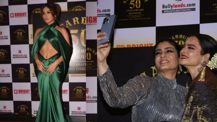 Bhumi Pednekar, Bhumi Pednekar, Vaani Kapoor, Raveena Tandon, Rekha, Raveena Tandon and Rekha Video, Rekha and Raveena Selfie Video