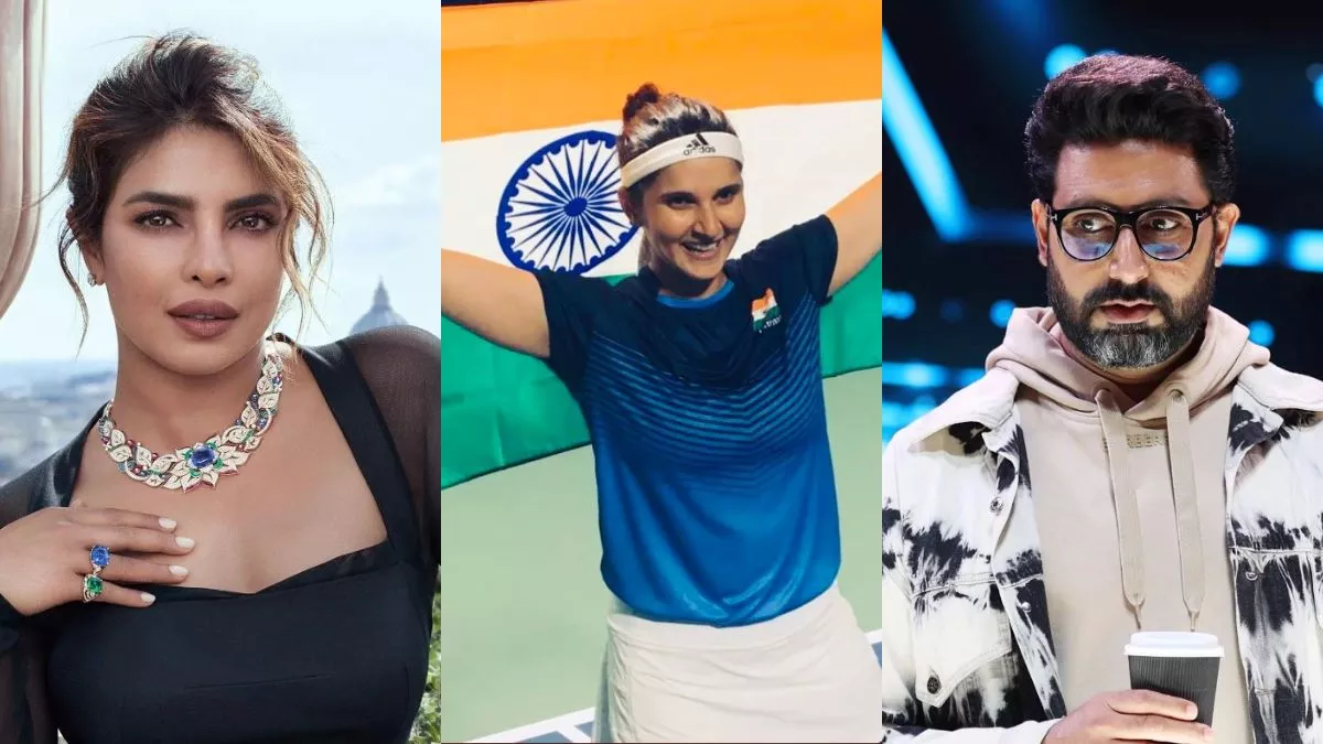 File Photo of Priyanka Chopra, Sania Mirza and Abhishek Bachchan
