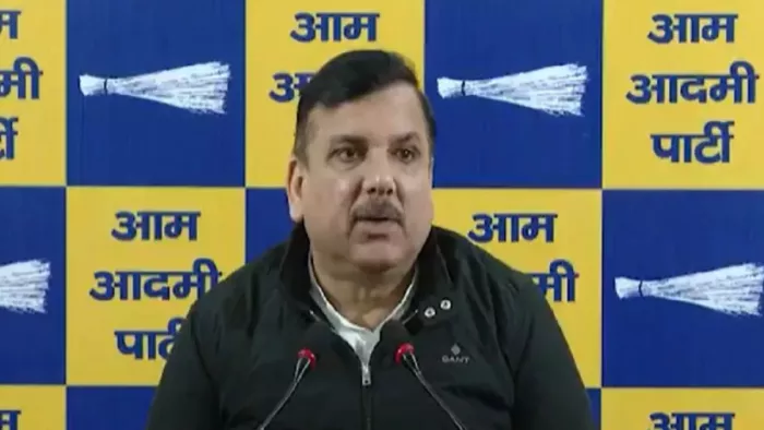 आम आदमी पार्टी से राज्यसभा सांसद संजय सिंह।