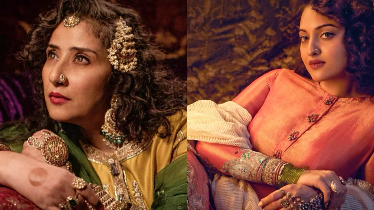 Heeramandi: संजय लीला भंसाली की 'हीरामंडी' के नगीने हैं ये 6 किरदार,  नेटफ्लिक्स ने जारी किए लुक पोस्टर - Heeramandi New Poster: Netflix releases  Manisha Koirala, Sonakshi Sinha ...