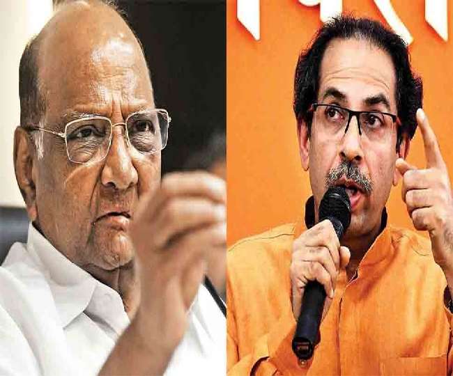 महाराष्ट्र के मुख्यमंत्री उद्धव ठाकरे और राकांपा के राष्ट्रीय अध्यक्ष शरद पवार।