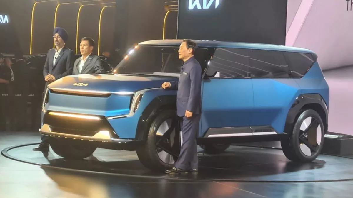 KIA ने EV9 फ्लैगशिप ई-एसयूवी से उठाया पर्दा, लेवल 3 ADAS के साथ मिलेगी 541 किमी रेंज