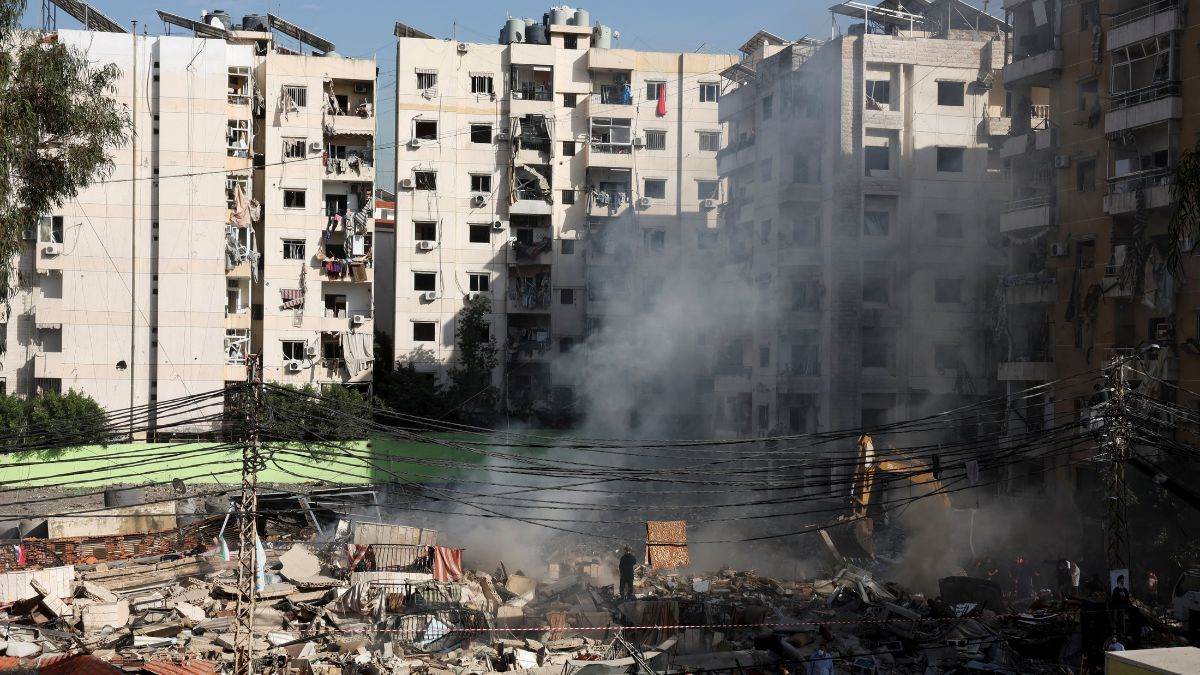 israel hamas war israel breaks ceasefire attacks beirut