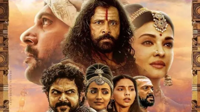 File Photo of Chiyan Vikram and Aishwarya Rai from PS 2