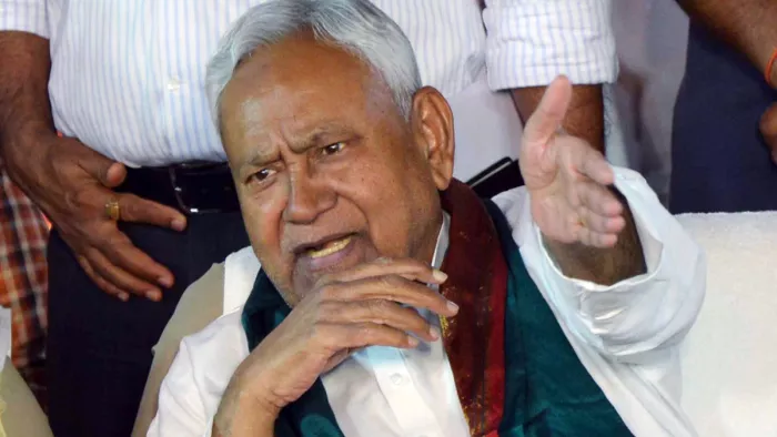 नीतीश कुमार की फिर फिसली जुबान, इस बार अपने ही विधायक को बोल दी ये बात (फोटो- एएनआई)