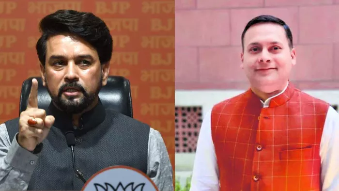 बीजेपी नेता अमित मालवीय और सांसद अनुराग ठाकुर। फाइल फोटो