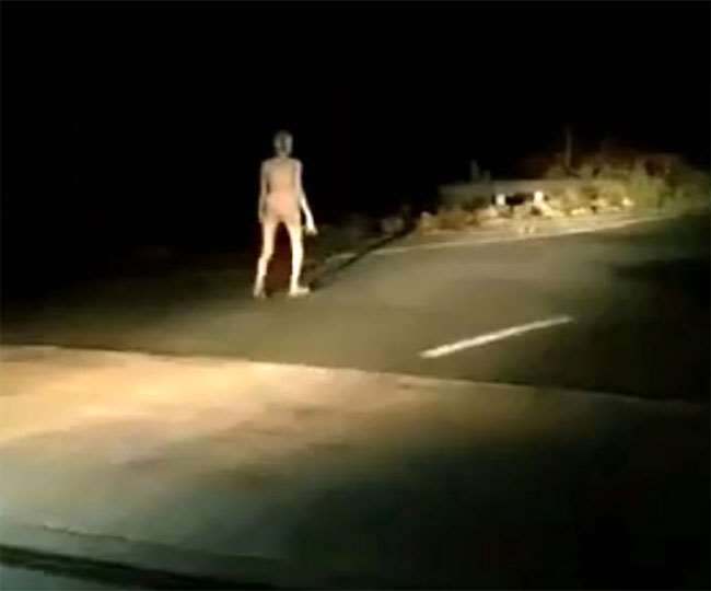 Jharkhand News: सड़क पर रात में विचित्र आकृति को देख लोगों में कंफ्यूजन।