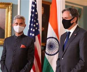 शुक्रवार को वाशिंगटन में अमेरिकी विदेश मंत्री एंटनी ब्लिंकन के साथ विदेश मंत्री एस. जयशंकर ने वार्ता की।