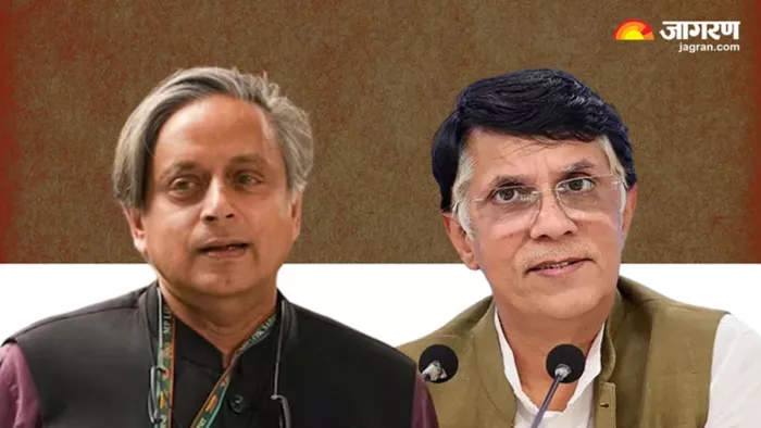 शशि थरूर पर कांग्रेस का हमला (फोटो- जागरण ग्राफिक्स)
