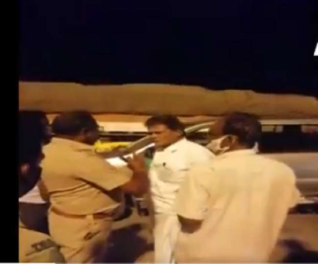 तमिलनाडु: ई-पास मांगने पर पूर्व सांसद ने पुलिस को जड़ा थप्पड़, वीडियो वायरल
