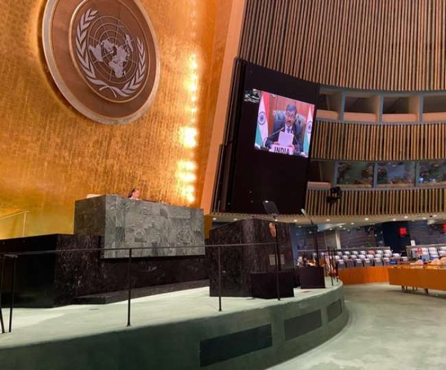 india at un raises concerns on use of drones for terrorism and slams pakistan for spreading false narratives