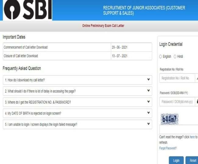 SBI Clerk Admit Card 2021: Prelims Exam Call Letter now out at sbi.co.in, know how to download
