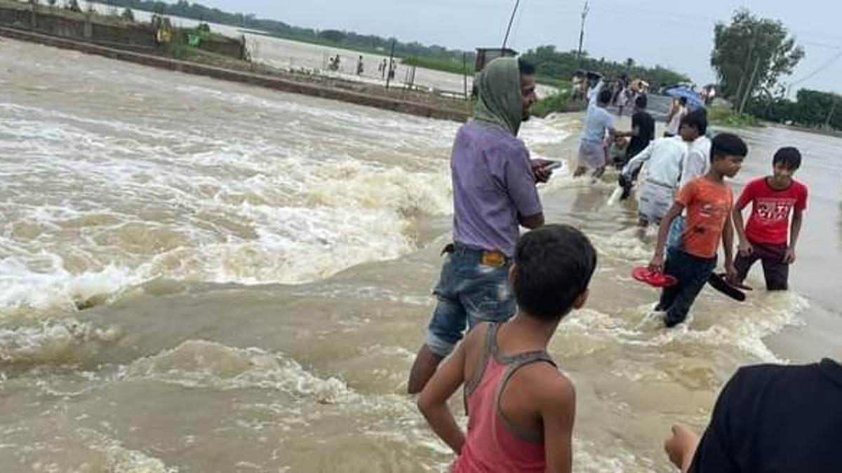 Bihar Flood 2022- डराने लगी नदियां, कई जिलों के दियारा में पहुंचा पानी।
