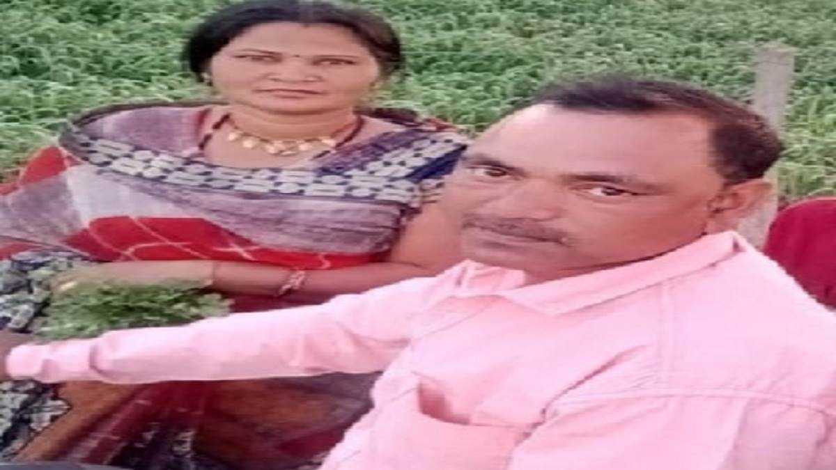 bike riding couple died in orai due to bus collision