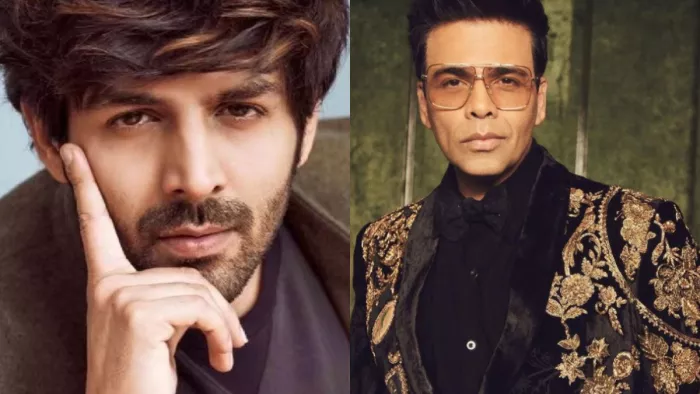 Kartik Aaryan and Karan Johar Hug Each Other at Satyaprem Ki Katha Screening First Time After Dostana 2/Instagram