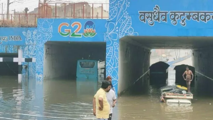 Delhi Heavy Rain: भारी वर्षा से राजधानी में जनजीवन अस्त-व्यस्त। फाइल फोटो