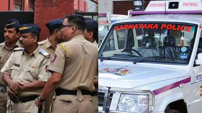 Karnataka gang attack police कर्नाटक में पुलिस पर ही हमला।