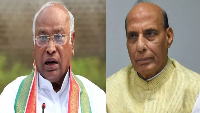 पांच जवानों के बलिदान पर रक्षामंत्री राजनाथ सिंह और खरगे ने जताया दुख (फाइल फोटो)।