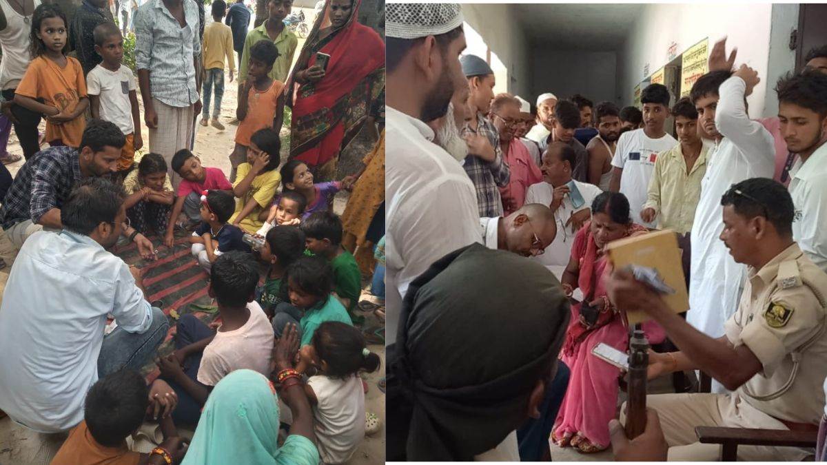 sitamarhi government school students fell ill after eating midday meal in villagers created ruckus