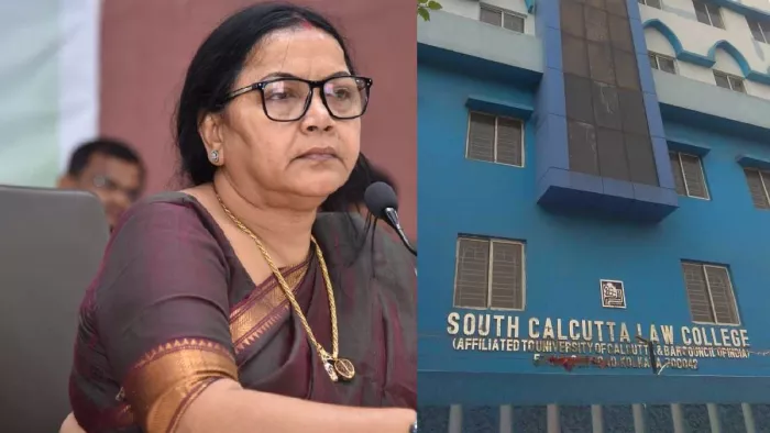 महिला आयोग की सदस्य अर्चना मजूमदार कोलकाता स्थित लॉ कॉलेज पहुंची। फाइल फोटो