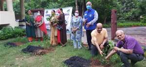 लायंस क्लब कलुंगा ने किया मुक्तिधाम में पौधारोपण