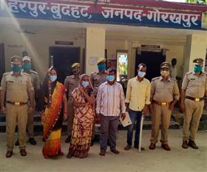 भाजपा नेता परशुराम शुक्ला की मां व पुत्र के हत्यारोपित पुलिस अभिरक्षा में । सौ पुलिस मीडिया सेल।