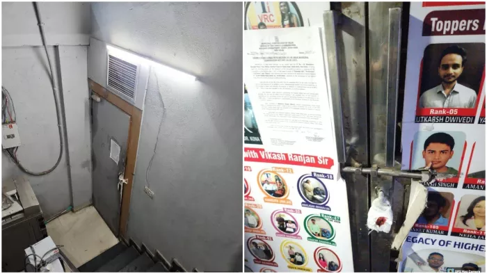 दिल्ली में 3 छात्रों की मौत के बाद MCD की खुली आंखें (Image: X/@OberoiShelly)