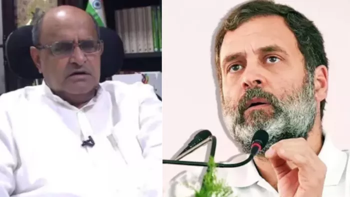 केसी त्यागी और कांग्रेस सांसद राहुल गांधी। (फाइल फोटो)