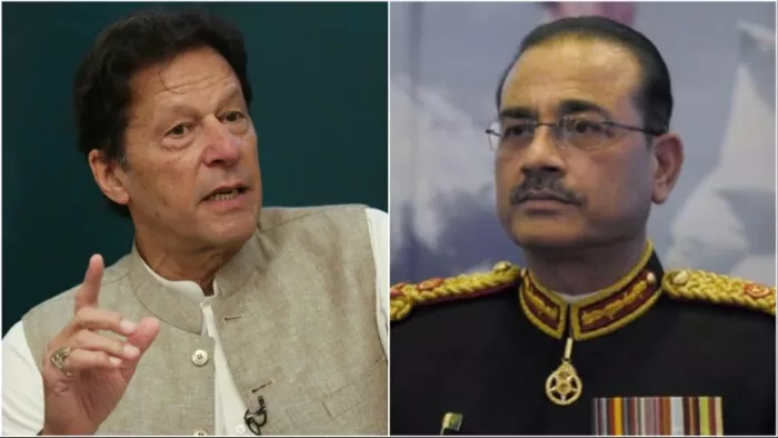 पाकिस्तान के पूर्व प्रधानमंत्री इमरान खान ने पाकिस्तान के आर्मी चीफ पर निशाना साधा है।(फाइल फोटो)