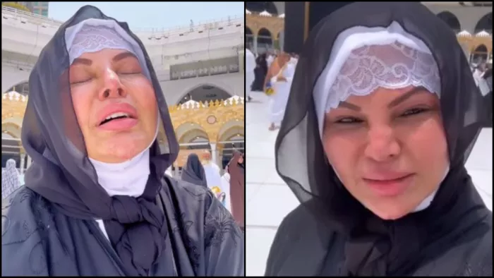 Rakhi Sawant ने काबा के सामने रो-रोकर की फरियाद। Photo-Instagram