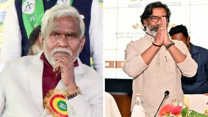 झारखंड के सीएम हेमंत सोरेन और पूर्व सीएम चंपई सोरेन