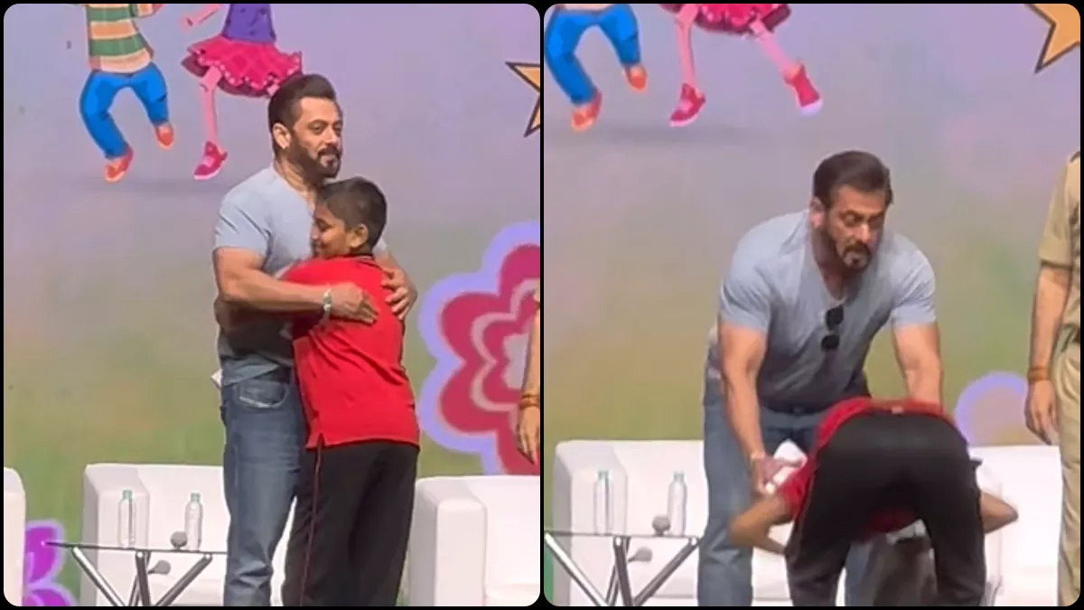 बच्चे ने इवेंट में छुए Salman Khan के पैर, 'सिकंदर' एक्टर के रिएक्शन ने जीता फैंस का दिल