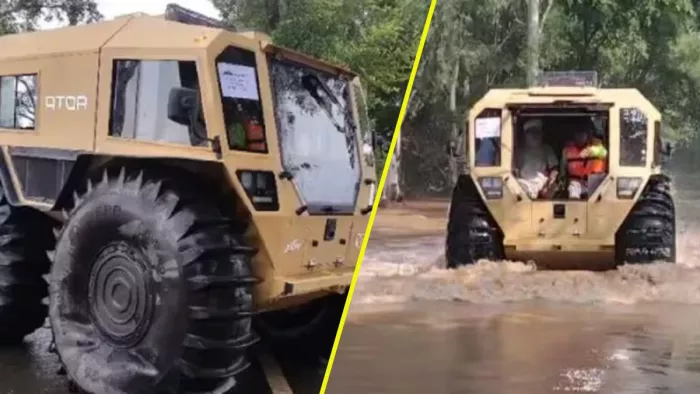 Punjab Flood: पंजाब में बाढ़ में फंसे लोगों को बचाने के लिए उतरा सेना के खास ट्रक (फाइल फोटो)