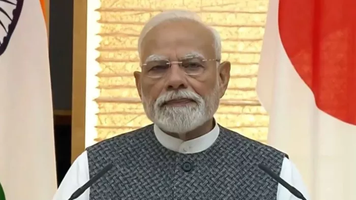 जापान के टोक्यो में प्रधानमंत्री नरेंद्र मोदी।