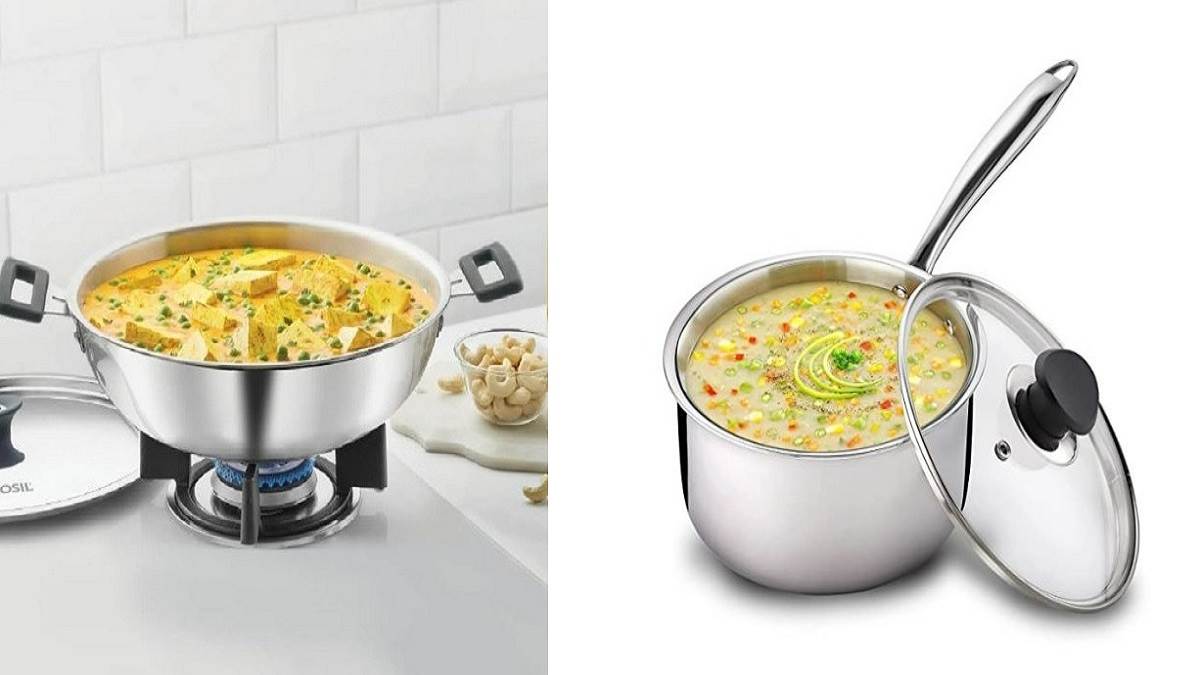 Amazon Sale Today Offers On Kitchen Utensils: धनतेरस से पहले 75 % तक के धमाकेदार डिस्काउंट पर खरीदें Kadhai और Casseroles