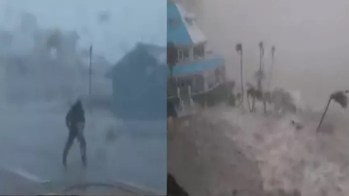 इयान नाम के चक्रवाती तूफान ने फ्लोरिडा और क्यूबा में ढाया कहर।(फोटो सोर्स: ट्विटर)