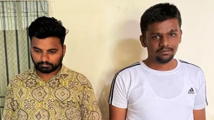 गुरुग्राम पुलिस के हत्थे चढ़े 42 लाख ठगी करने वाले 2 आरोपित।