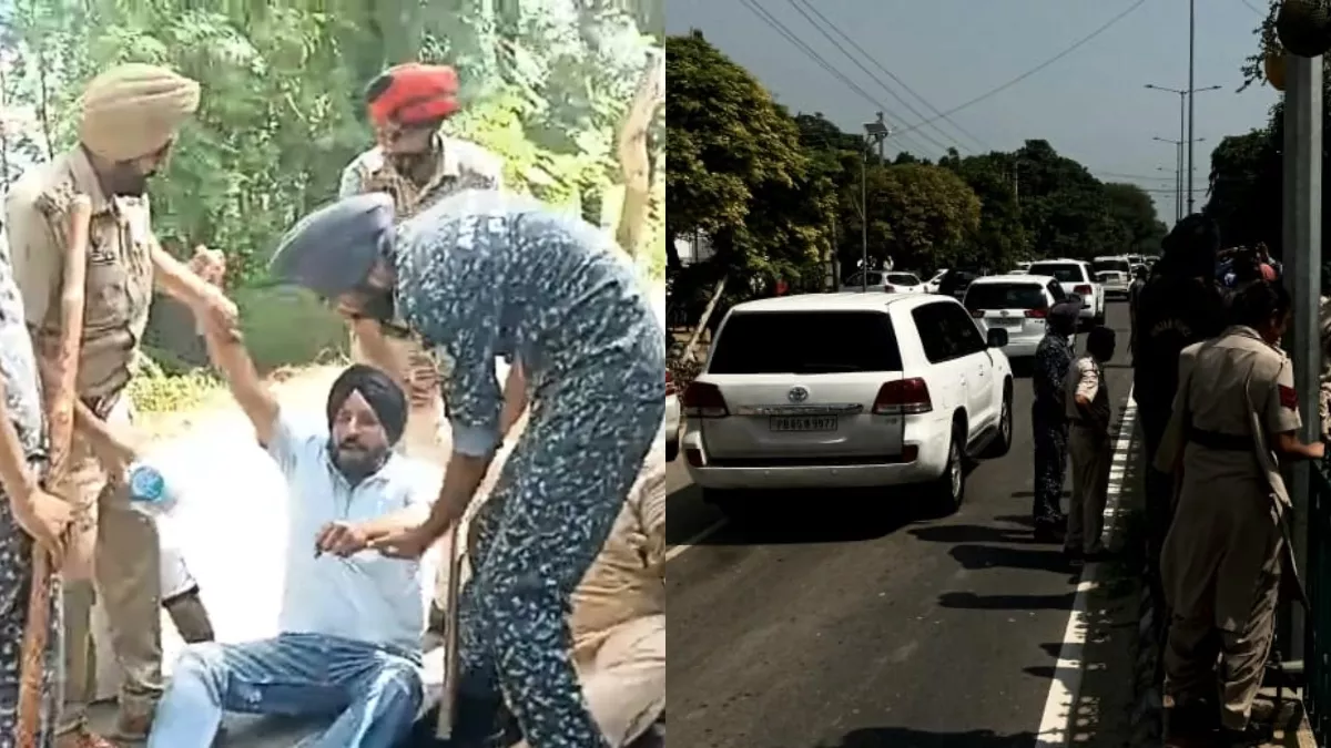 गन्ना काश्तकारों और आंगनबाड़ी कार्यकर्ताओं ने CM मान का किया विरोध, पुलिस ने किसानों को हिरासत में लिया