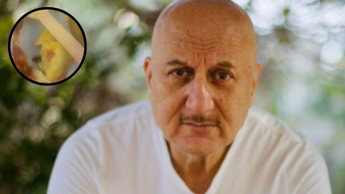 anupam kher reaction on his ex student post whos find dead cockroach in food served in flight video viral