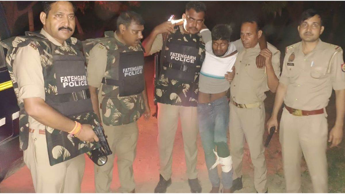 farrukhabad police encounter gangster arrested after shootout