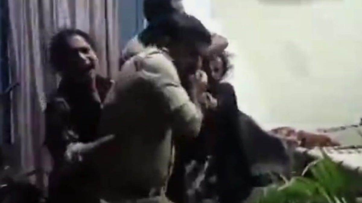 hapur city news police clash with family over arrest and accusations fly