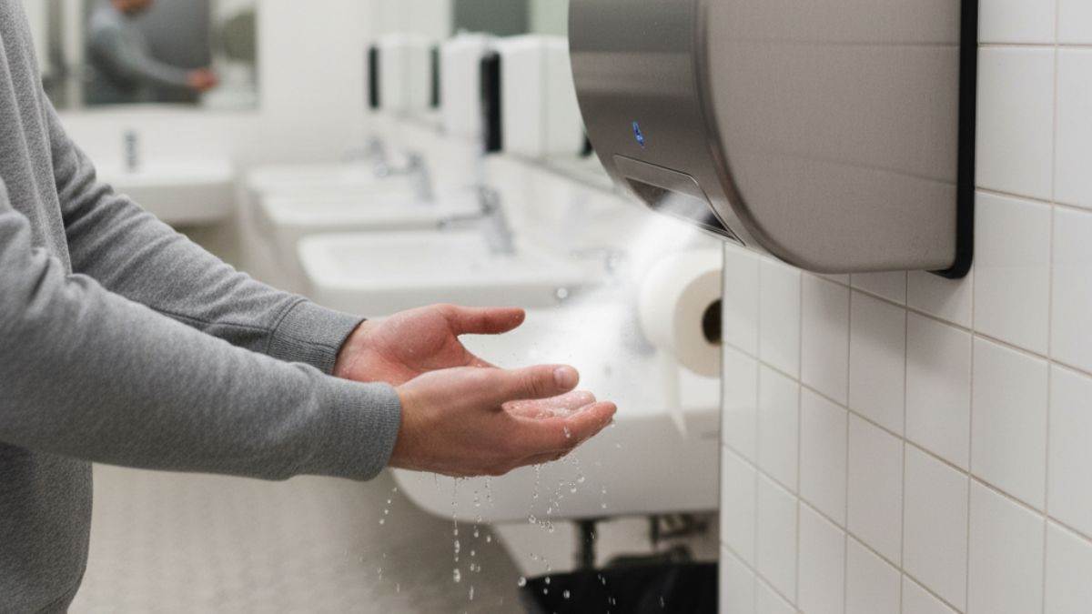 are hand dryers making you sick the 1300 times more germ risk compared to paper towels