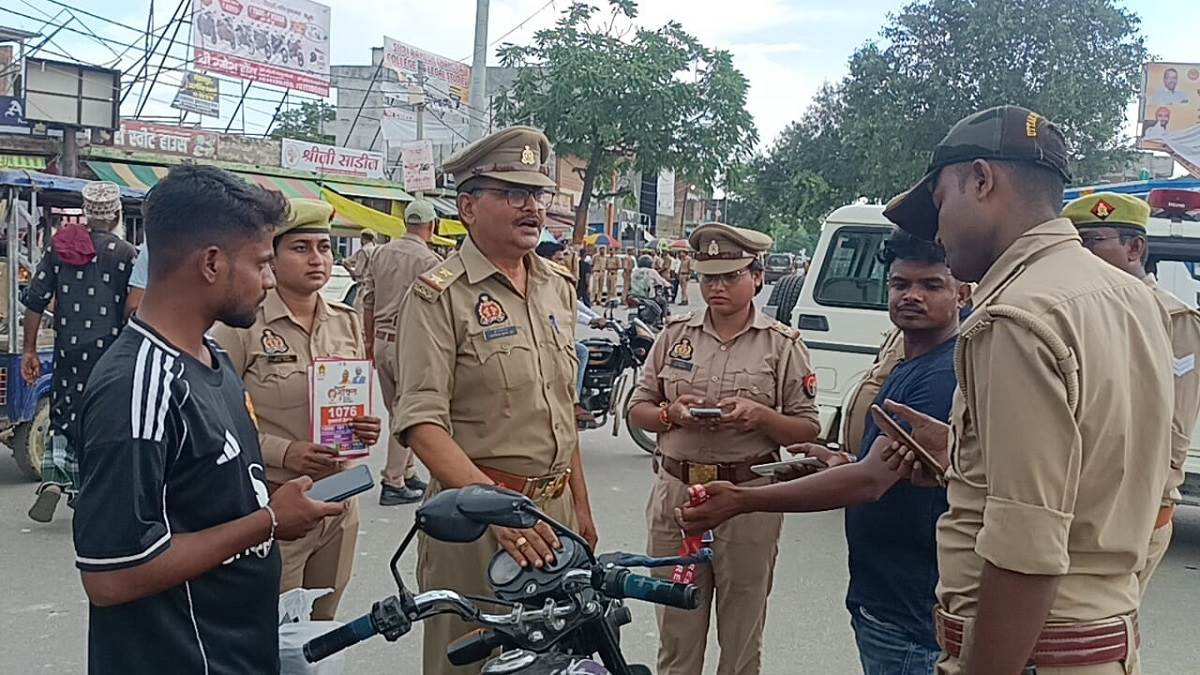 kaushambi police crack down on eve teasers during navratri