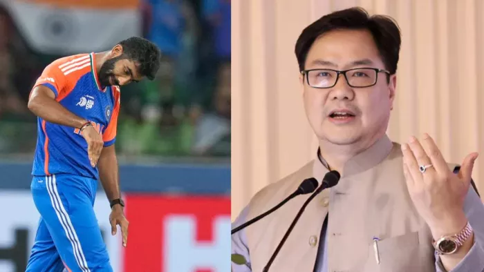 बुमराह के एक्शन पर केंद्रीय मंत्री किरण रिजिजू का बयान। फोटो - पीटीआई