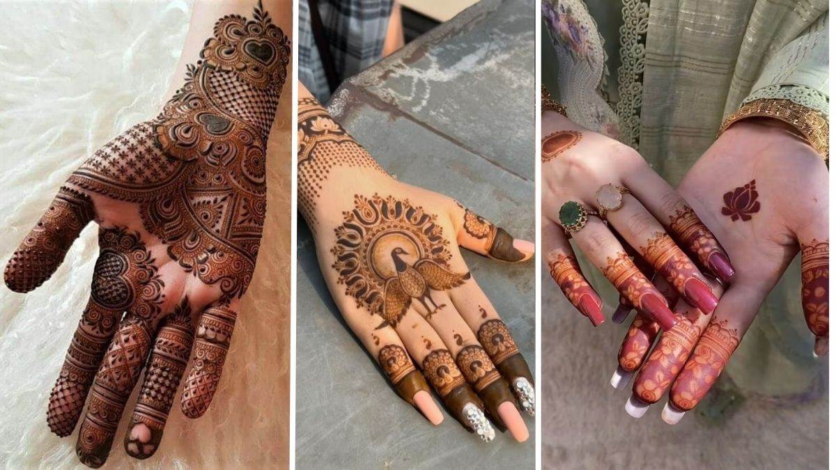 navratri 2025 mehndi design 5 simple designs for ashtami and navami see photos here