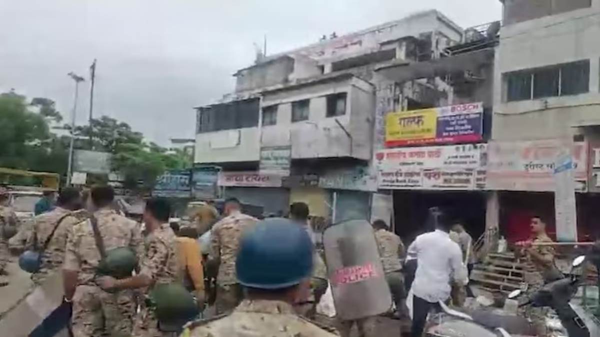 maharashtra violence erupts in ahilyanagar over i love muhammad graffiti