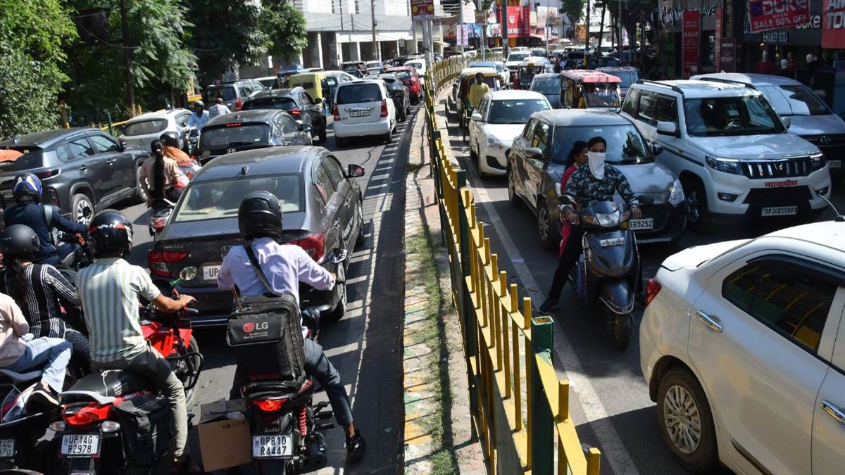 navratri 2025 before leaving home please review the traffic route chart