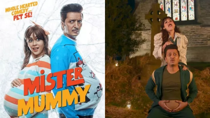 Still of Ritesh Deshmukh And Genelia D'souza From Film Mister Mummy Trailer