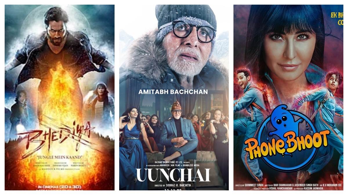 movies releasing in november bhediya drishyam 2 phone bhoot uunchai mili yashoda these films will be shown in theaters next month